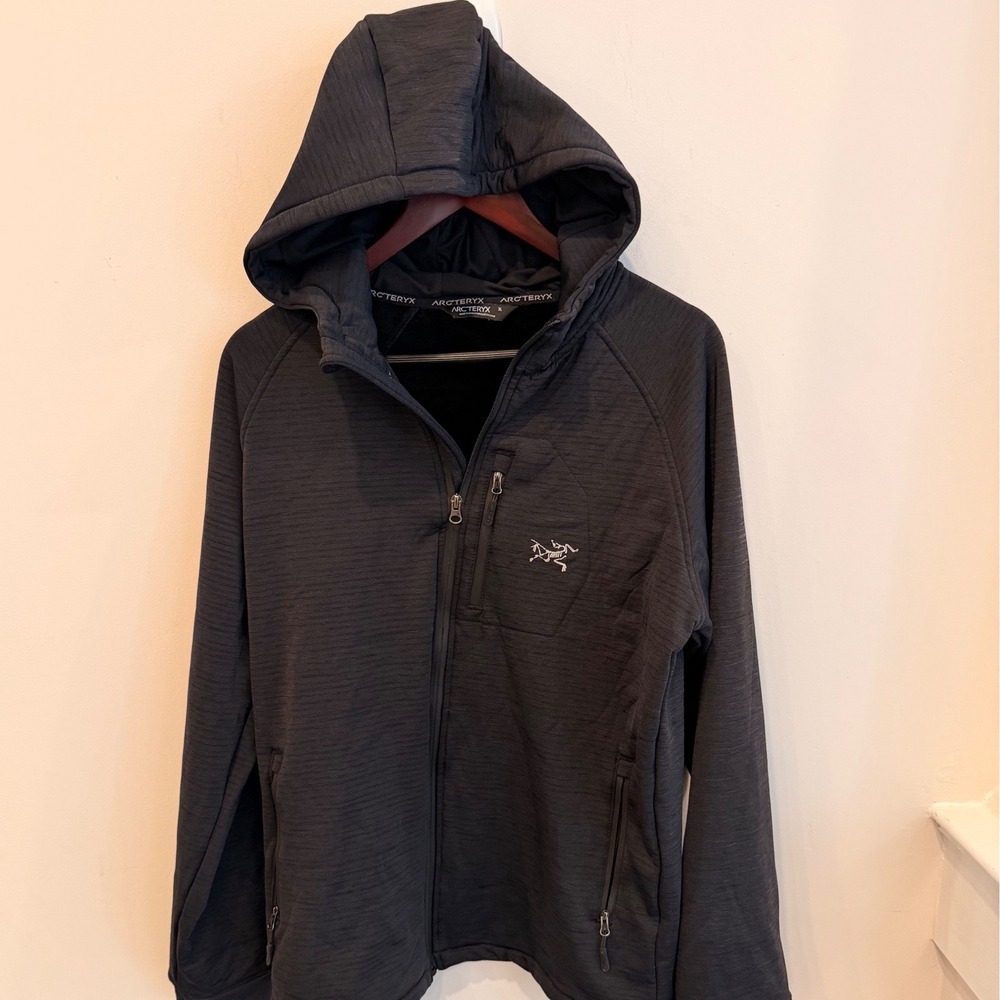 Arc'teryx Fortrez Hoody Men's XL Black Polartec Full Zip Fleece Jacket